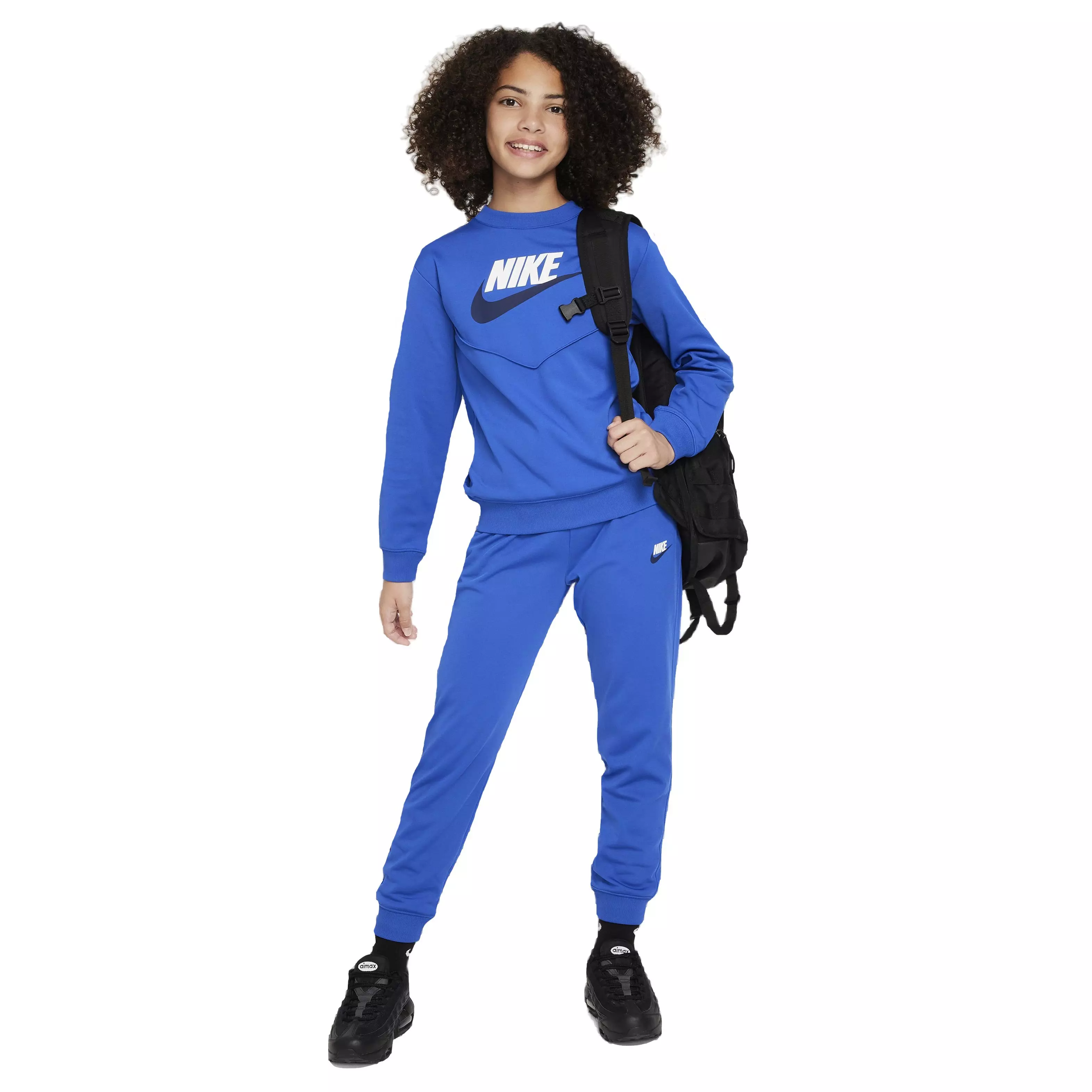 Blue nike sale poly tracksuit